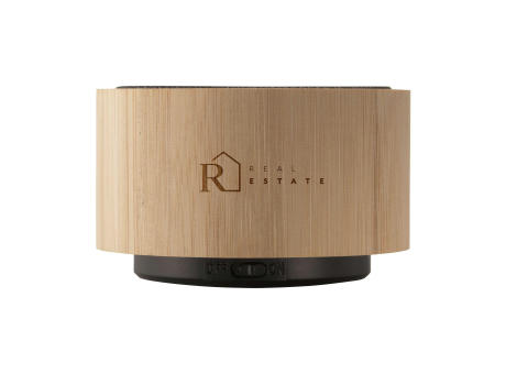 Wave Bamboo Wireless Speaker Werbeartikel