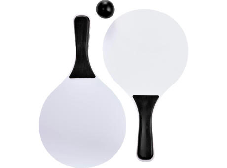 Beachball Tennisspiel aus Holz Eliza Werbeartikel