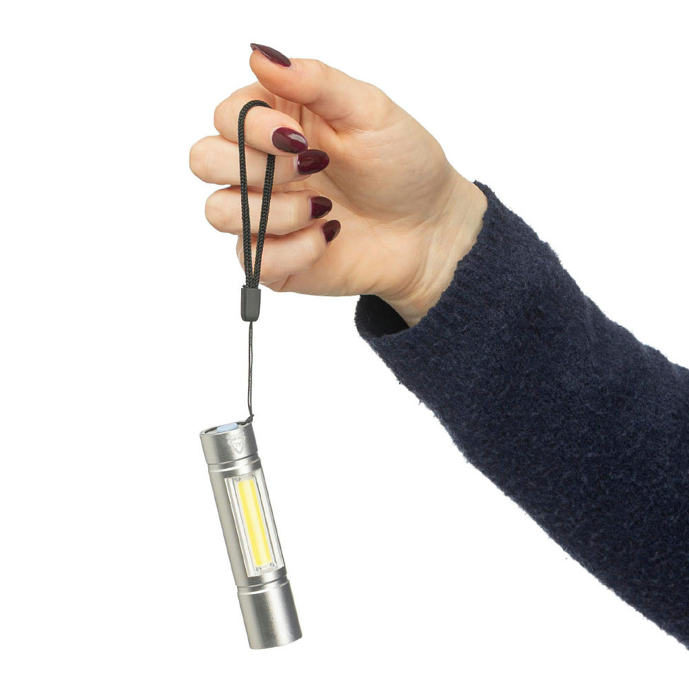 Taschenlampe aus recyceltem Aluminium COB Sami Werbeartikel