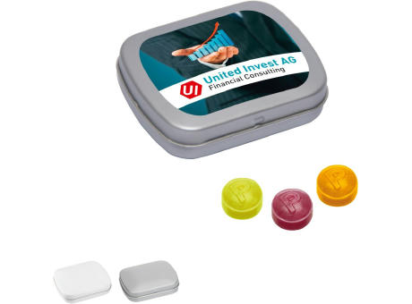 MINI-Klappdose mit Pulmoll Pastillen, 20g Werbeartikel