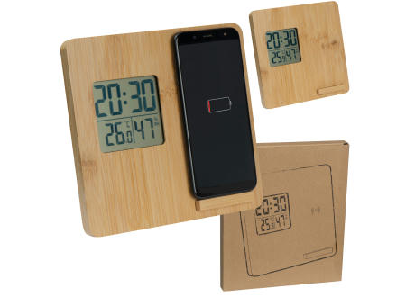 Product image Wetterstation aus Bambus Werbeartikel