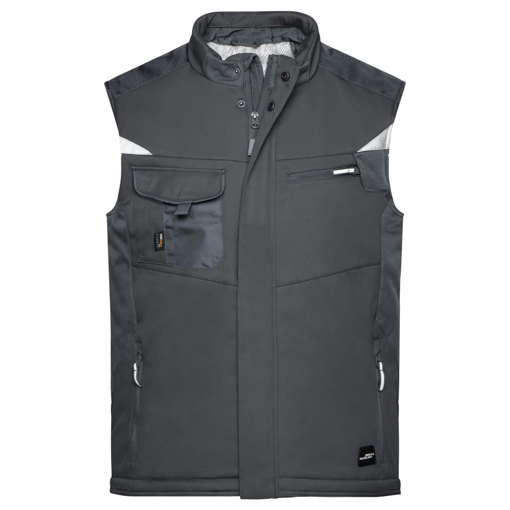 Craftsmen Softshell Vest - STRONG - - Professionelle Softshellweste mit warmem Innenfutter Werbeartikel
