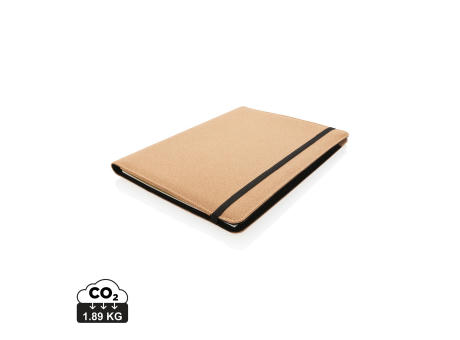 Deluxe Kork Portfolio A4 mit Stift Werbeartikel