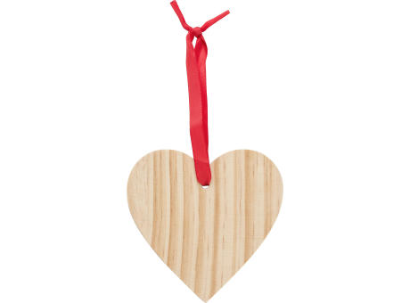 Weihnachtsbaumanhänger aus Holz Einar Werbeartikel