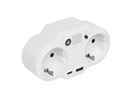 ENDLESS POWER NIGHT - USB-Adapter-Stecker-Netzteil mit Nachtlicht Werbeartikel
