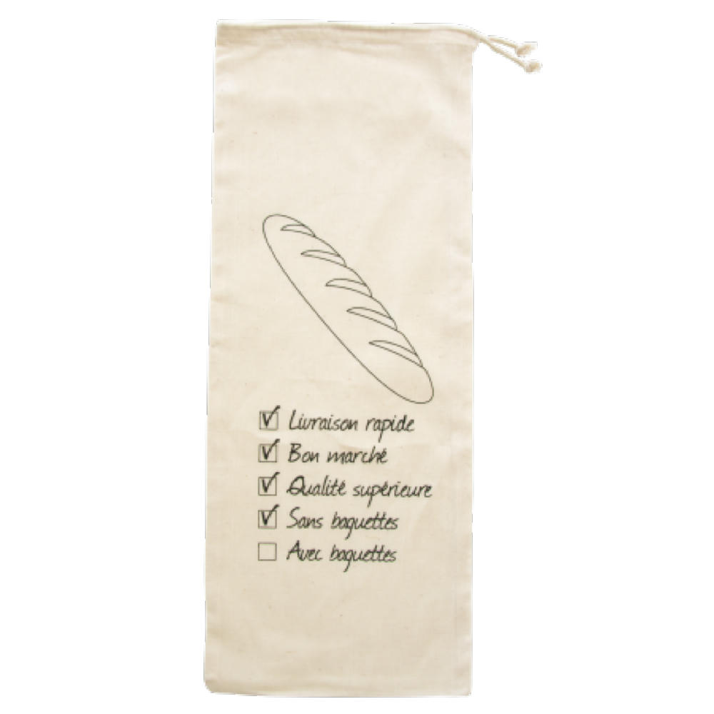 Product image Baguette-Beutel aus Baumwolle naturfarben 120 gr/m2 Werbeartikel