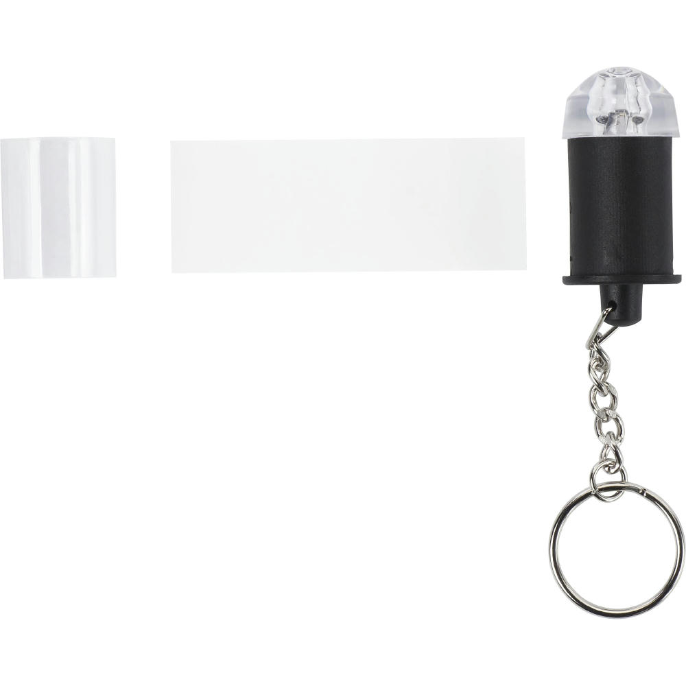Schlüsselanhänger mit Taschenlampe Carly Werbeartikel