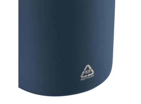 Doppelwandige Trinkflasche aus recyceltem Edelstahl (500 ml) Sena Werbeartikel