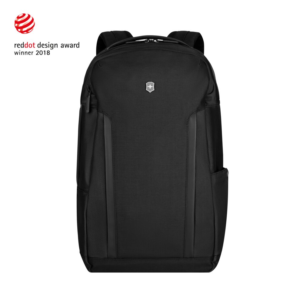 Victorinox Altmont Professional Deluxe Travel Laptop Backpack Frontansicht, hochwertiger Business Laptop Rucksack als Werbeartikel mit Logo, modernes Design für Geschäftsreisen, Büro und Alltag.