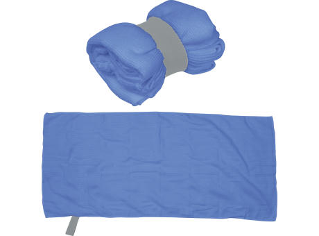 Product image Mikrofaser Handtuch mit Gummiband Werbeartikel