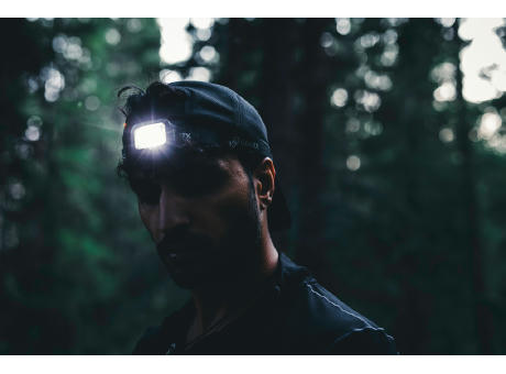 Gear X Hochleistungs-Kopflampe aus RCS rPlastik Werbeartikel