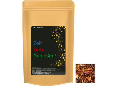 Product image Früchtetee gute Laune, ca. 50g, Standbeutel Midi Werbeartikel