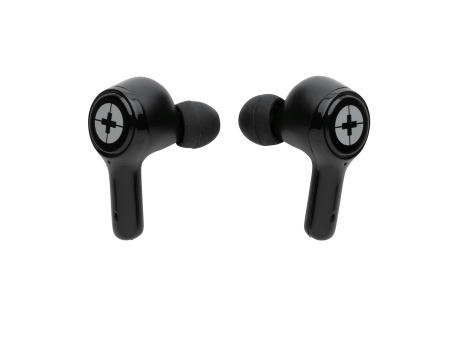 Swiss Peak ANC TWS-Ohrhörer aus RCS recyceltem Kunststoff Werbeartikel