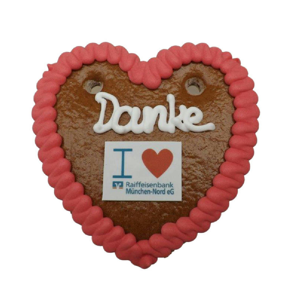 Lebkuchenherz 10 cm Werbeartikel