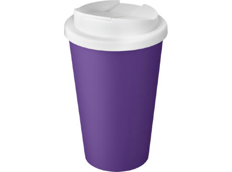Americano® Eco 350 ml recycelter Becher mit auslaufsicherem Deckel bedrucken