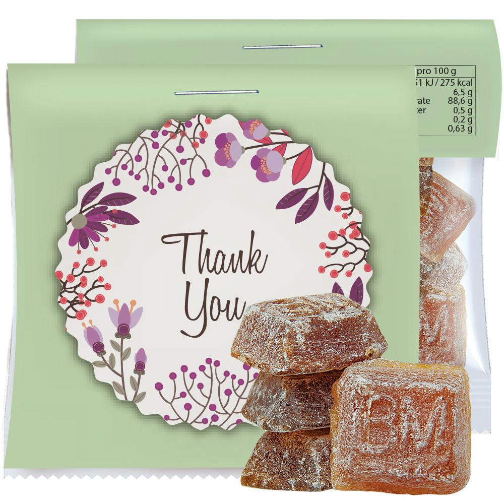 Product image Bayrisch Malz Bonbons, ca. 17g, Express Midi-Tüte mit Werbereiter Werbeartikel