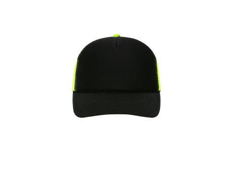 5 Panel Retro Mesh Cap - 5 Panel Cap mit retrogetreuer Zierkordel über dem Schild Werbeartikel