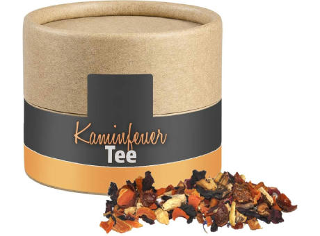 Product image Kaminfeuer Tee, ca. 20g, Kraftpapierdose Mini Werbeartikel