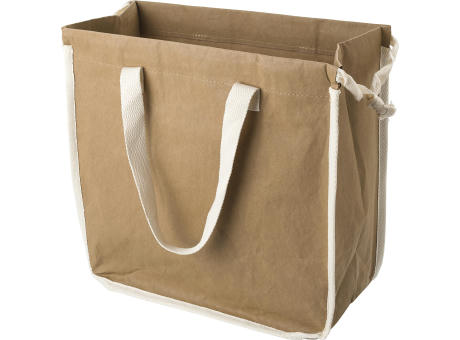 Einkaufstasche aus Kraftpapier Schmirgelpapier Werbeartikel