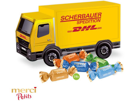 3D Präsent "LKW" mit Merci Petits Werbeartikel