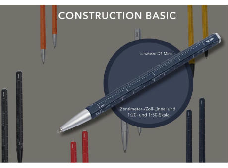 TROIKA Multitasking-Kugelschreiber CONSTRUCTION BASIC Werbeartikel