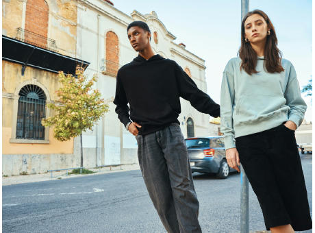 IQONIQ Yoho Relax-Hoodie aus recycelter Baumwolle Werbeartikel