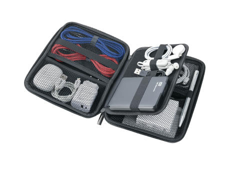 TROIKA Organizer-Etui TRAVEL CASE CARBON Werbeartikel