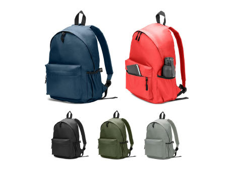 Product image ROSARIO. Klassischer Rucksack mit zeitlosem Design aus recyceltem 600D Polyester Werbeartikel