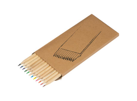 12 teiliges Buntstiftset bedrucken