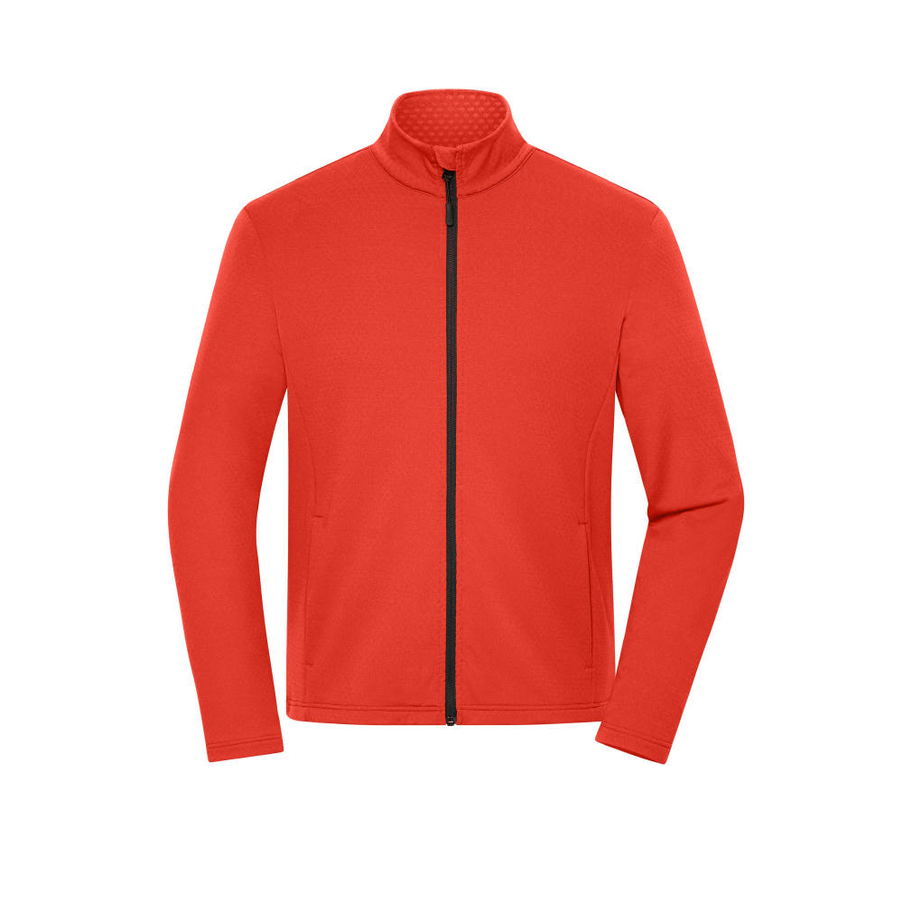 Men's Sports Structured Fleece Jacket  GRS - Stretchfleecejacke aus recyceltem Polyester für Sport und Freizeit Werbeartikel