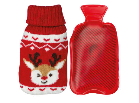 Handwärmer mit weihnachtlichem Stricküberzug  bedrucken
