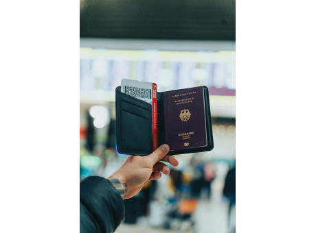 Travelfinder RCS Polyester Passtasche mit weltweiter Ortung Werbeartikel