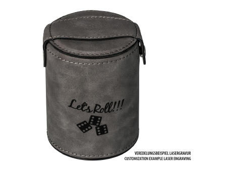 Knobelbecher mit 5 Würfeln RE98-BETEROU Werbeartikel