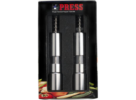 Salz-und Pfeffermühle aus Metall Annalena Werbeartikel