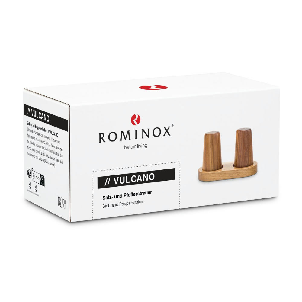 ROMINOX® Salz- und Pfefferstreuer // Vulcano Werbeartikel