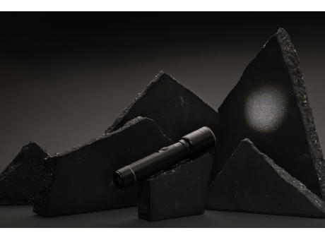 Heavy-Duty USB-Taschenlampe aus RCS recyceltem Aluminium Werbeartikel