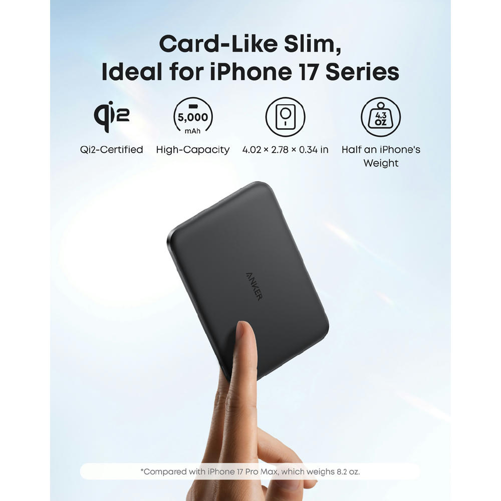 Anker Nano Wireless 5.000 Powerbank 15W MagGo Slim Qi 2.0 Werbeartikel