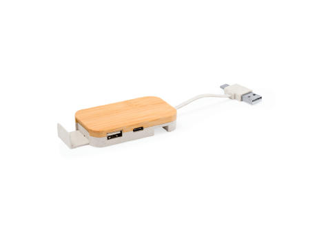 Halter USB Hub Flow Werbeartikel