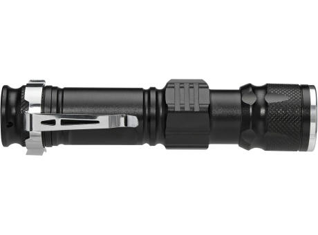 Lichtstarke Taschenlampe mit wiederaufladbarem Akku Werbeartikel