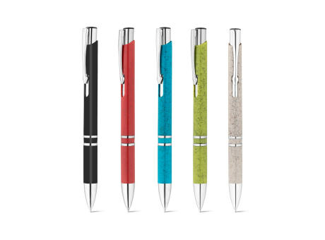 BETA WHEAT. Kugelschreiber aus Strohfaser und ABS mit Clip bedrucken