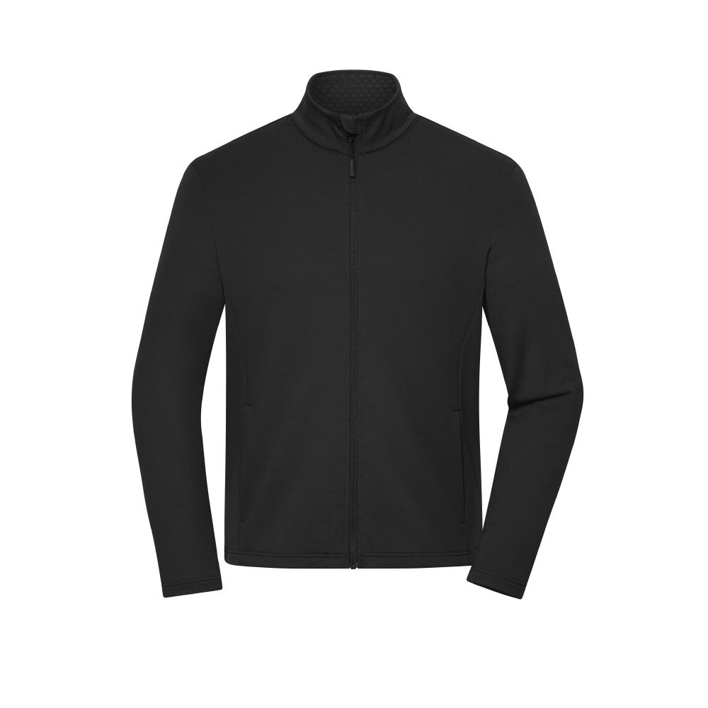 Men's Sports Structured Fleece Jacket  GRS - Stretchfleecejacke aus recyceltem Polyester für Sport und Freizeit Werbeartikel