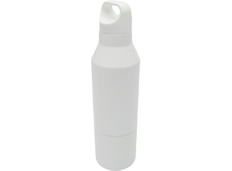 Odessy 600 ml Isolierflasche und 300 ml Becher aus RCS recyceltem Edelstahl  Werbeartikel