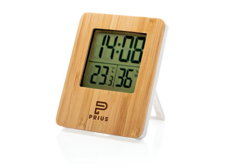 Bambus Wetterstation Werbeartikel