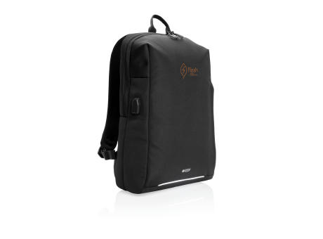 Swiss Peak AWARE™ RFID und USB A-Laptop-Rucksack bedrucken