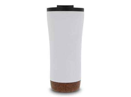 Doppelwandiger Becher mit einem Korkboden 480ml bedrucken