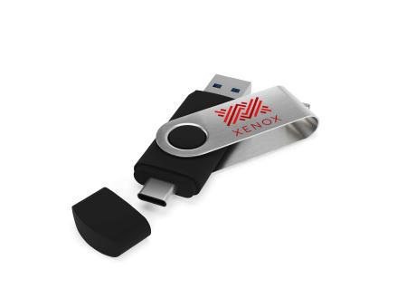 USB Stick Twister-C 3.0 Black, 32 GB bedrucken