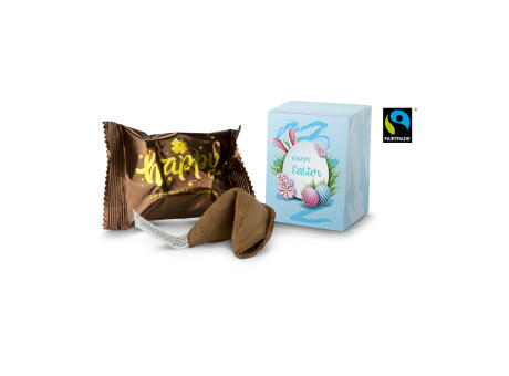 Geschenkartikel / Präsentartikel: Frohe Ostern Glückskeks Schokolade Werbeartikel