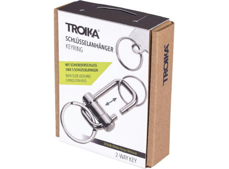 TROIKA Schlüsselanhänger 2-WAY KEY Werbeartikel