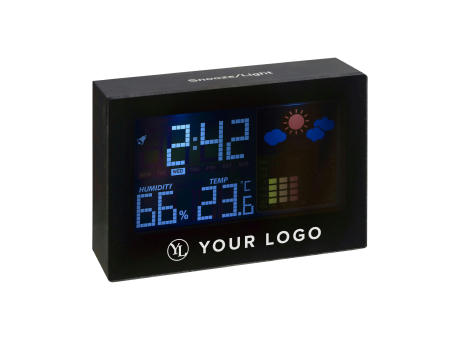 Wetterstation aus Kunststoff Halima Werbeartikel