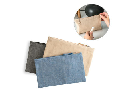 Product image MILLIE. Multifunktionsbeutel aus recycelter Baumwolle (70%) und polyester (30% rPET) (140 g/m²) (140 g/m²) bedrucken